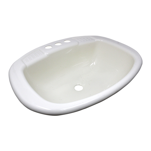 Bath Lavatory Sinks 376804BL white, 376803BL bone, C-143A-DMS white, C-143B-DMS, 25-1010SE white, 25-1015SE bone Plastic Rectangular Lavatory Sink