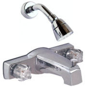 Bath Tub and Shower Faucets 374433BL, 378815BL Empire One Piece Two Valve Faucet (Straight Backset)