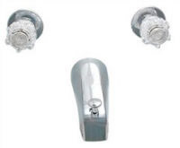Bath Tub and Shower Faucets 378811BL, 24-1012, P-11DMS, P-004NAS Empire Two Valve Faucet And Spout With Diverter