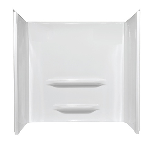 Bath Surrounds 378056BL white, 378097BL biscuit Elite 34'' x 48'' x 59'' seated shower wall surround