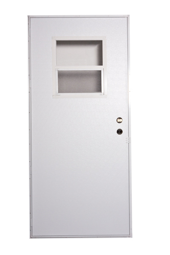 Doors and Windows Rear Outswing Doors 211400BL, 211401BL, 211402BL, 211403BL, 211404BL, 211405BL, 211406BL, 211407BL, 211408BL, 211409BL, 210840BL, 210841BL, 210842BL, 210843BL, 210844BL,  Mobile Home Outswing Door-Slider  Window (White Outside & White Inside)