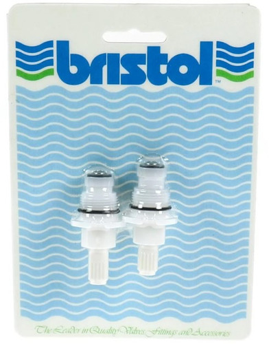Bath Faucet and Toilet Repair Parts 376811BL, P-238B-DMS, 24-3005SE Stem & Bonnet For Utopia Faucets W/ Flat Washers Pair New Style Faucets
