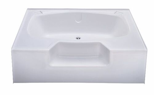 Bath Tubs 379632BL white, 379631BL almond, 5330042SC, 5330041SC Better Bath 40'' x 54'' Heavy Gauge Abs Garden Tub-Outside Step