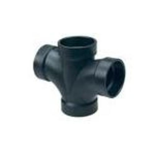 Plumbing ABS Fittings 321855BL Abs Double Tee Fitting Hub x Hub x Hub x Hub 3''