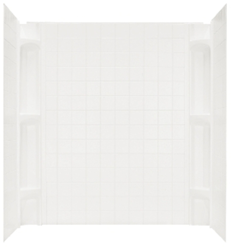 Bath Surrounds 379040BL + 379043BL almond, 379041BL + 379042BL white Better Bath 40'' x 54''Abs 5 Piece Bathtub Wall Surround