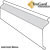 Skirting 201020BL,  Trugard Vinyl Skirting Front Rail