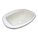 Bath 376804BL w Plastic Rectangular Lavatory Sink