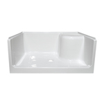  Lyons Elite  34'' x 48'' Seated Walk In Shower Base With Center Drain
