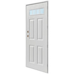  Kinro Series 5500 Outswing Steel Entry Door with 4-Lite Window