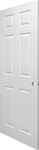 White Smooth 6 panel Skin Interior Door for mobile homes 