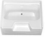  Fiberglass Garden Tub W/Outside Step Center Drain 