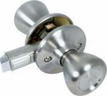 Doors and Windows 290103BL Brushed Nickel Passage Lock