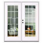 Doors and Windows 212040BL,  72'' x 76'' Out-Swing French Door