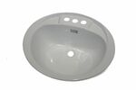 20''X 17''Oval Plastic Lavatory Sink