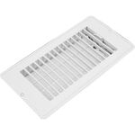 Heating and Air Conditioning 421302BL 4 x 8 White Metal Floor Register