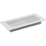 Heating and Air Conditioning 421303BL 4 x 10 White Metal Floor Register