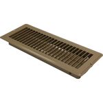  4 x 12 Brown Metal Floor Register