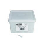 Maintenance and Repair 264038BL White Sheet Metal Screws Hex Head 8 ..