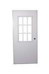 Elixer Mobile Home Outswing Door 9-Lite  Window (White Outside & White Inside)