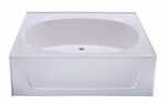 Better Bath 42'' x 60'' Heavy Gauge Abs Garden Tub-No Step