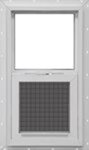 Doors and Windows 462805BL 14'' x 21'' Vinyl Vertical Sliding W..