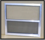  24'' x 24'' Aluminum Vertical Sliding Window