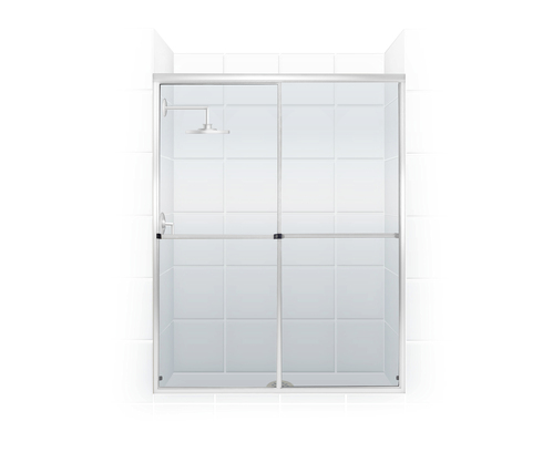 Bath Tub and Shower Doors 378201BL Standard Framed By-Pass Bath Door 54'' Width